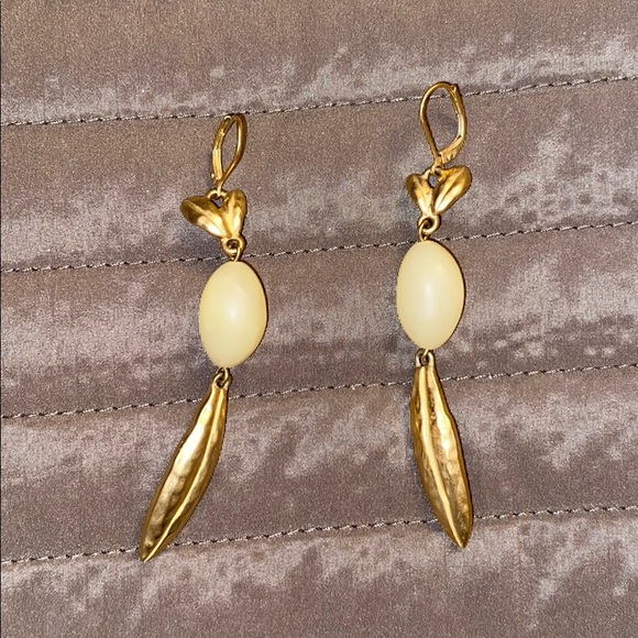 Stone Dangle Earrings - Picture 2 of 2